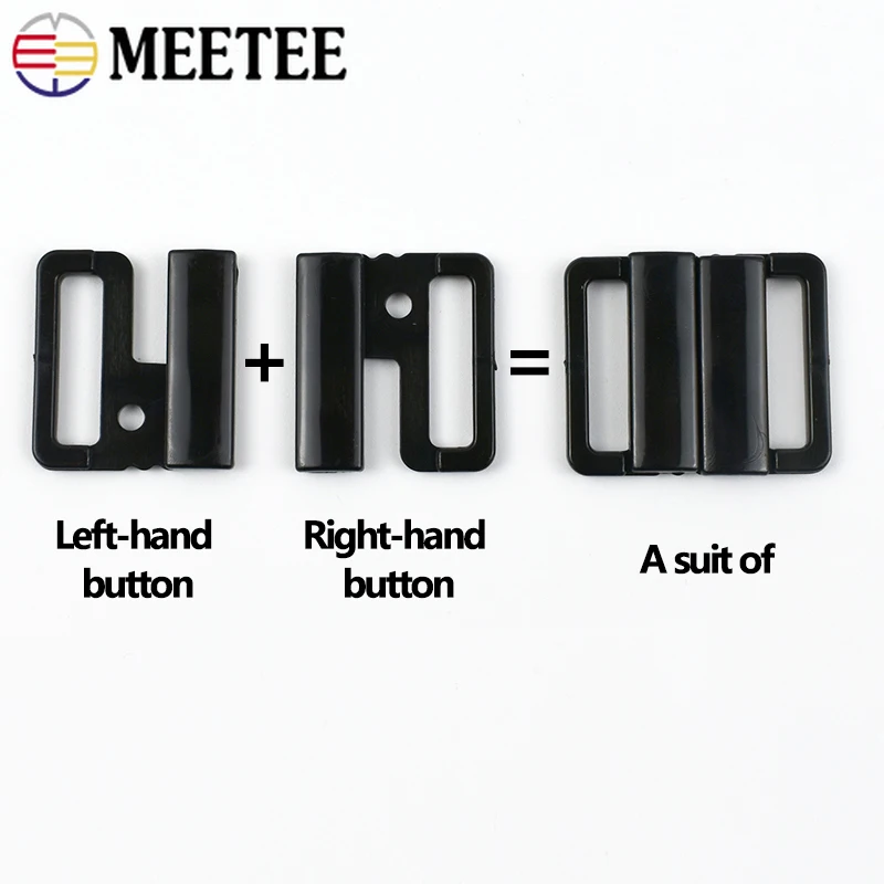 Nursing Bra Clip - 50/100Set 10-25Mm Gesper Plastik untuk Pakaian